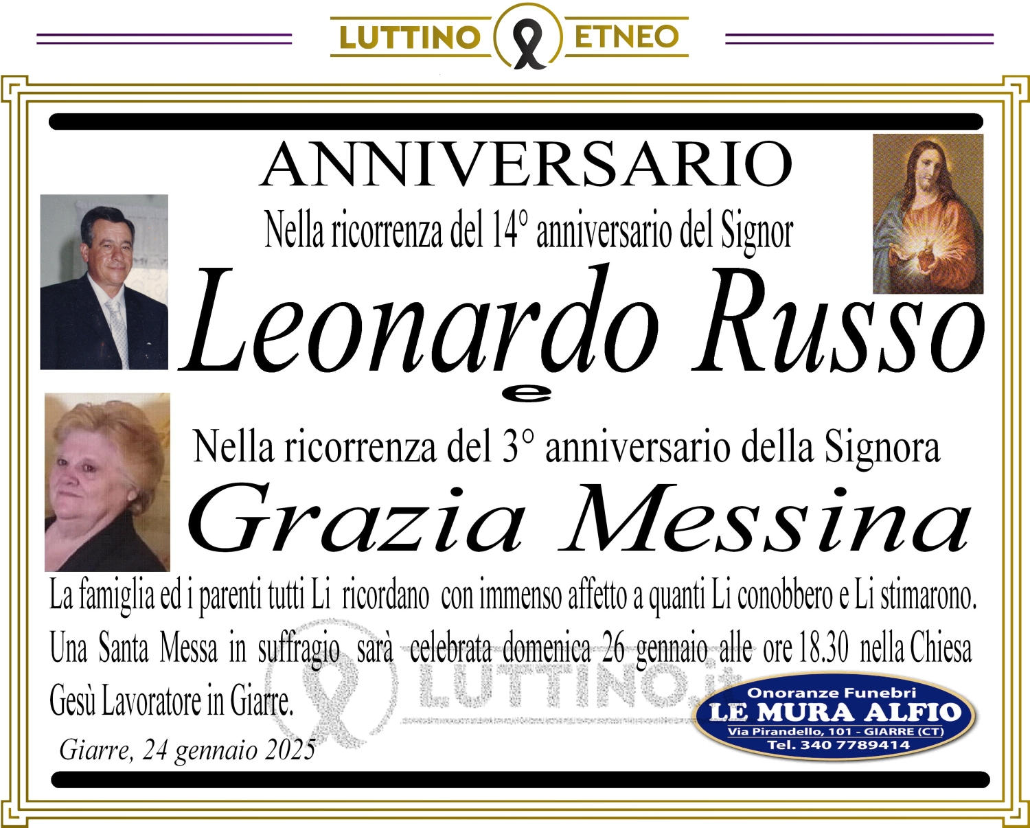 Grazia Messina e Leonardo Russo 